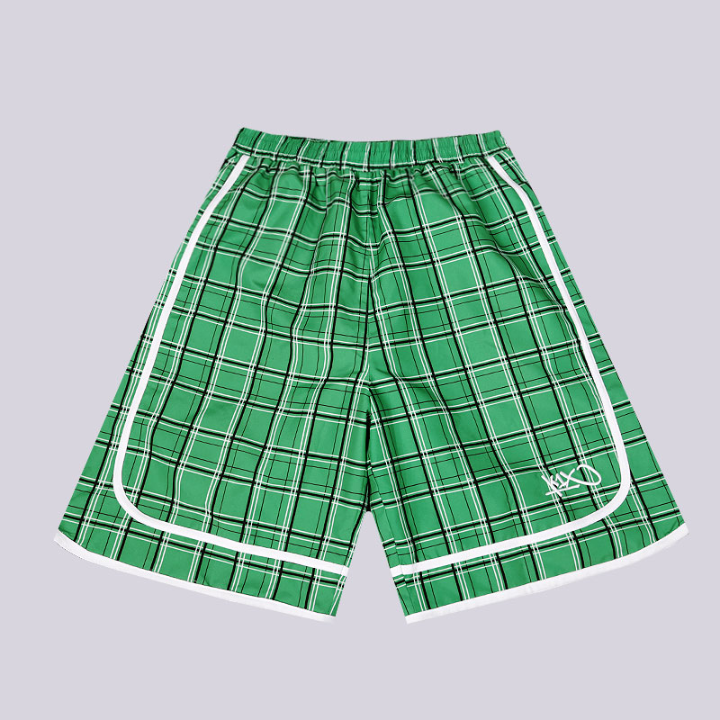 мужские зеленые шорты K1X Check It Out Shorts 1400-0176/3338 - цена, описание, фото 1